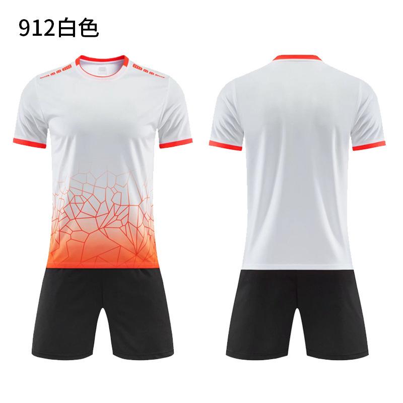 Football Jersey Sports Suit Printed Table Tennis Jersey Men'S Adult Game Training Jersey Children'S Short-Sleeved Jersey Set