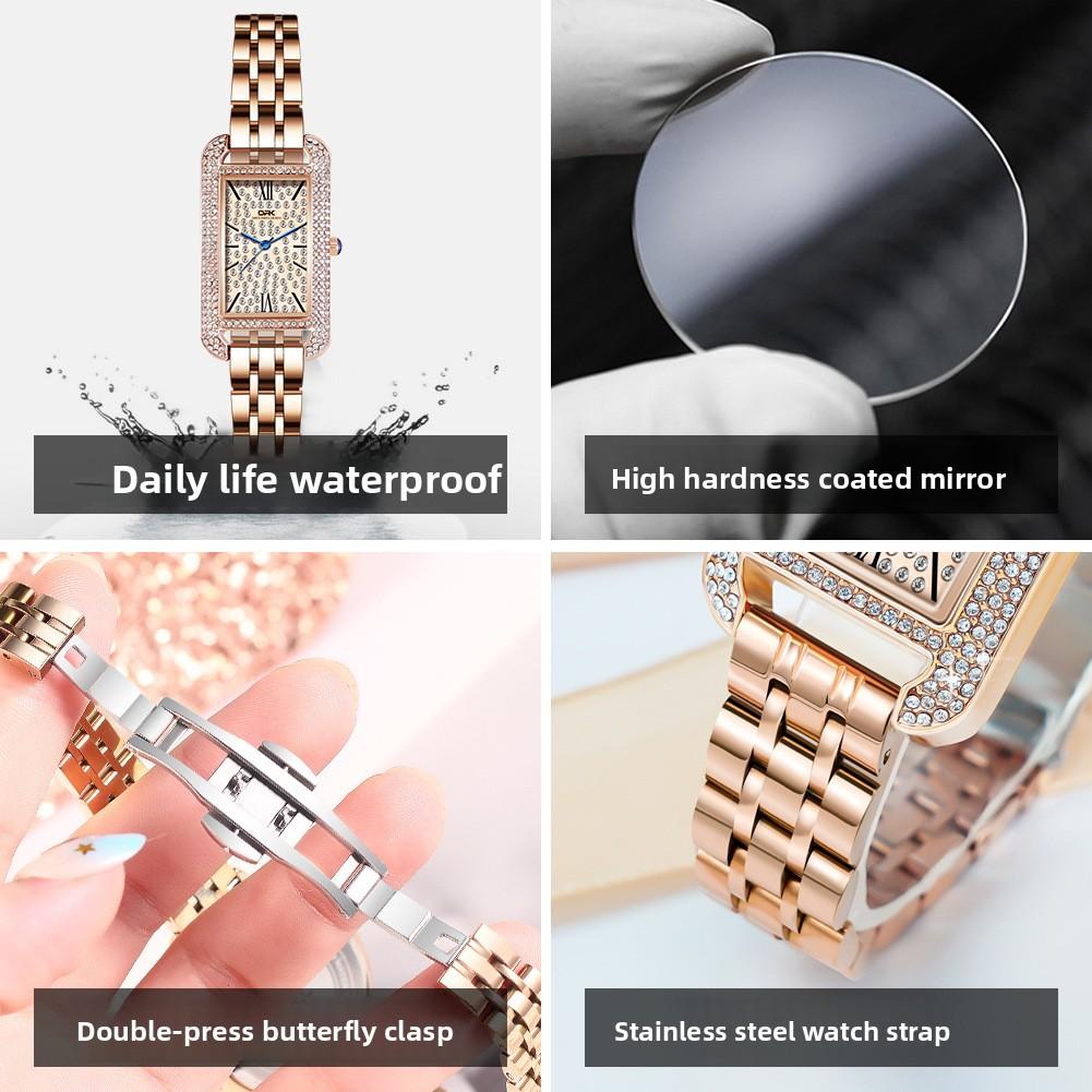 OPK Brand Watch with Diamonds, Elegant and Chic Quartz Watch, Women's Watch, Women's Watch