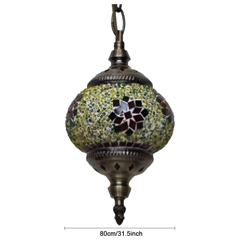 Мозаичный подвесной светильник Турецкий Марокканский Мозаичный Потолочный Светильник E27 Бар Ресторан Средиземноморский Подвесной Светильник Домашний Декор