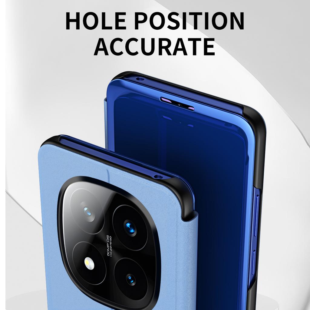 Pouzdro Redmi Note 14 Pro Mirror Flip Stand Case Pouzdro Pro Xiaomi Redmi Note 13 14 12 Pro Plus 5G 12S Plná Ochrana Nárazník