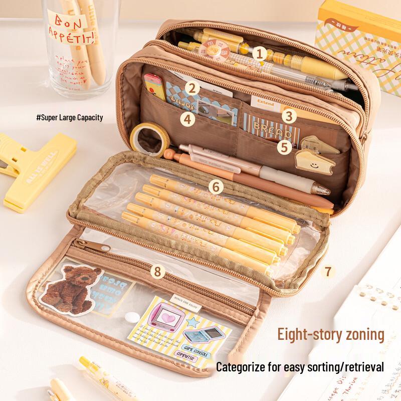 Transparent Large Capacity Ita-Bag Pencil Case