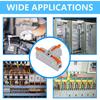 50PCS Lever Wire Connectors, T Shape Out Quick Wire Connectors, Electrical Lever Nuts Wire Connectors Push-in Conductor Terminal Block AWG 28-12