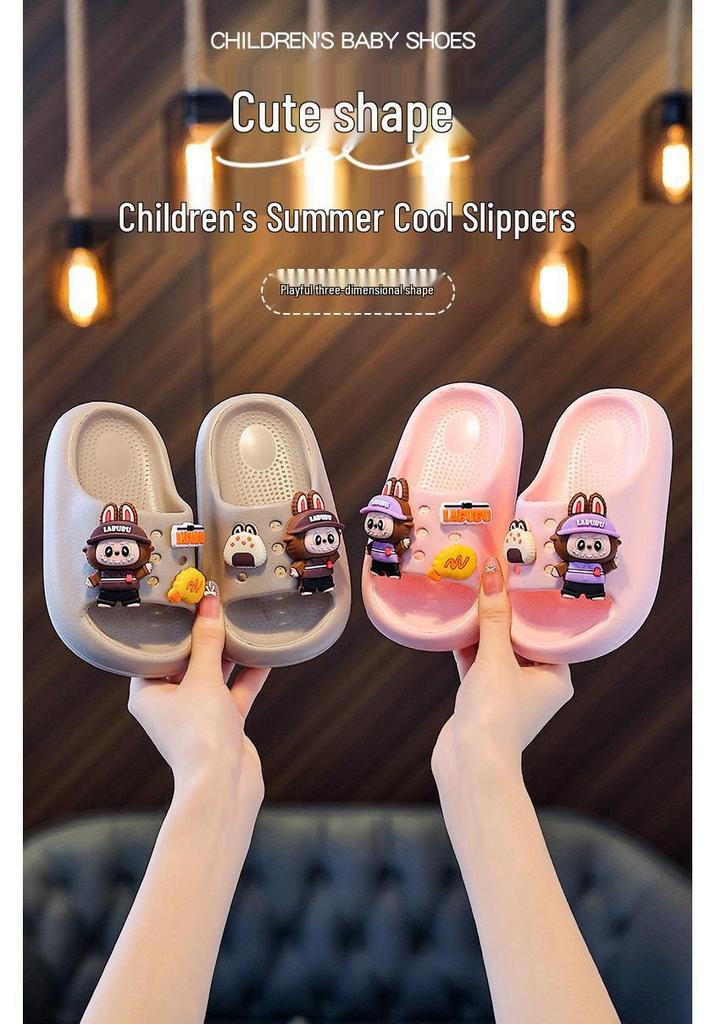 2026 Cartoon Summer Soft Sole Non-Slip Kids' Slippers