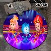 The Fixies Round Area Rug Carpet Rug For Living Room Bedroom Sofa Playroom Decor Nonslip Floor Mat