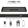 LEKATO Guitar Pedal Board Powered Pedal Board Inch lb Aluminum Alloy Pedal Board with Pedal Cable Bag Adhesive Hook Side Tape 19x5.1x1.8 1.8