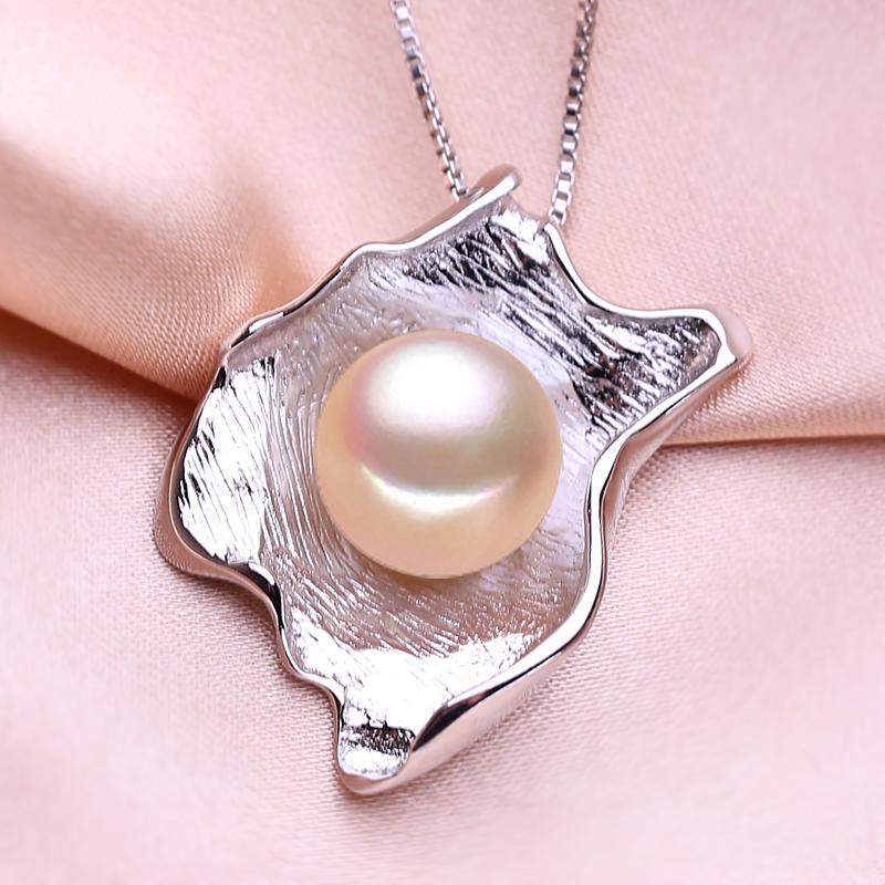 

SENIKO 10-11 мм пресноводное жемчужное ожерелье с фианитом, модные ожерелья с листьями и листьями для женщин розовый