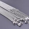 1/10pcs/Lot Silver Color Snake/Beads Chain Necklace Stainless Steel Chains For Women Men Accessories DIY Jewelry Making Choker