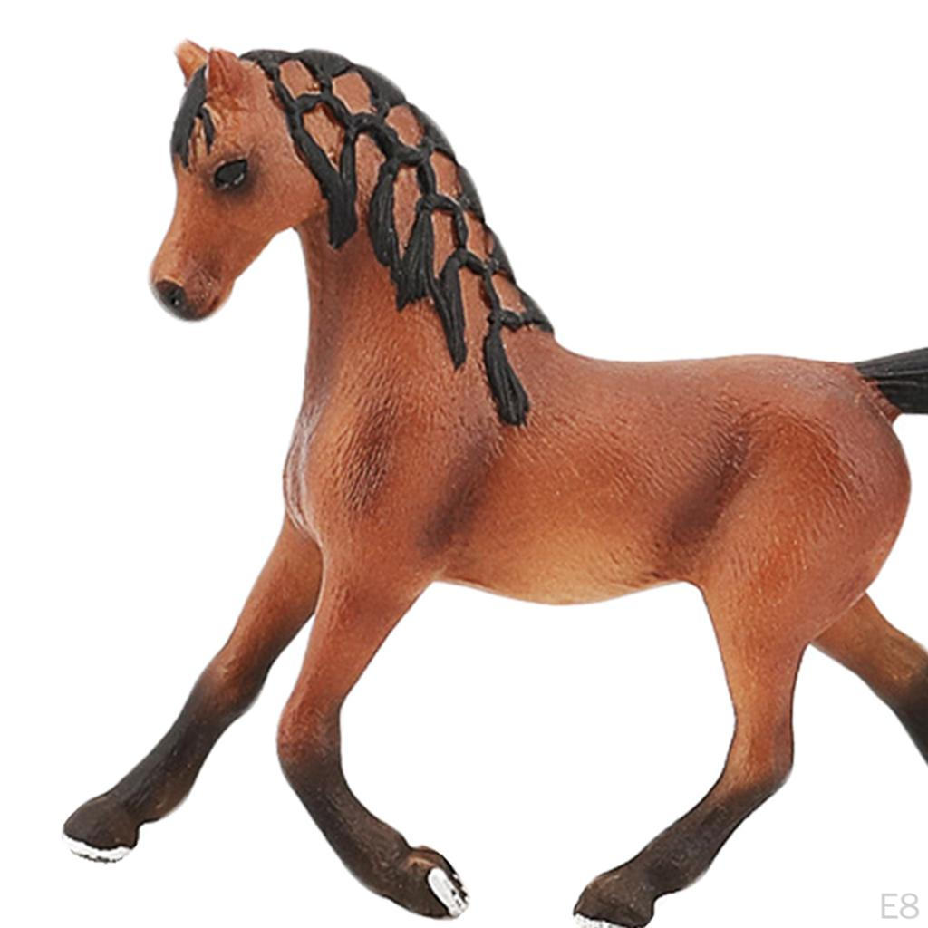 Plastic Animal Figure Competition Horse Figurine Statue for Children