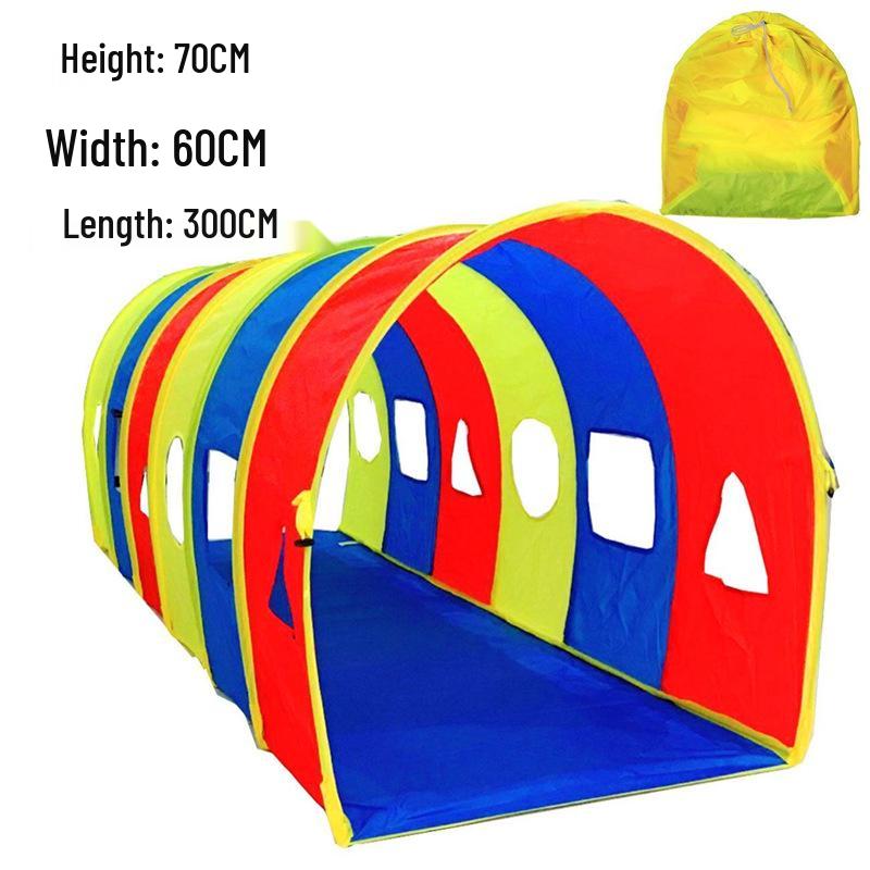 Sunshine Rainbow Children's Crawling Tunnel - Sensory Integration Training Tent for Infants and Toddlers