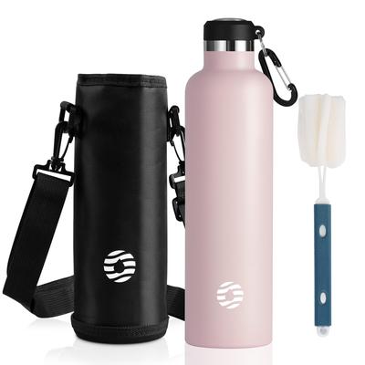 FJbottle Water 1 Vacuum Heat Cold 2nd Stainless Steel Direct Sports Compatible with Sports Water Bottle Cleaning Sponge Pink Bottle, Liter, Insulated,