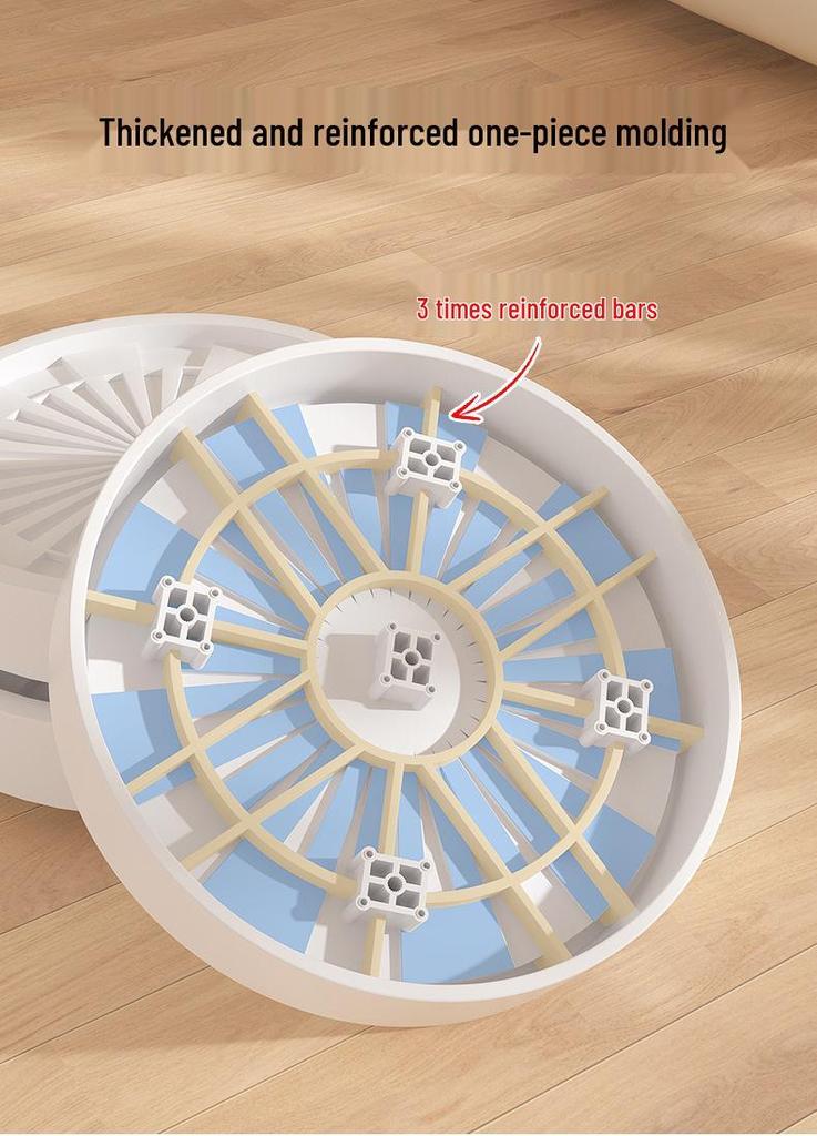 Wheeled Mobile Flower Pot Tray with Hidden Universal Wheels - Thickened Plastic Base