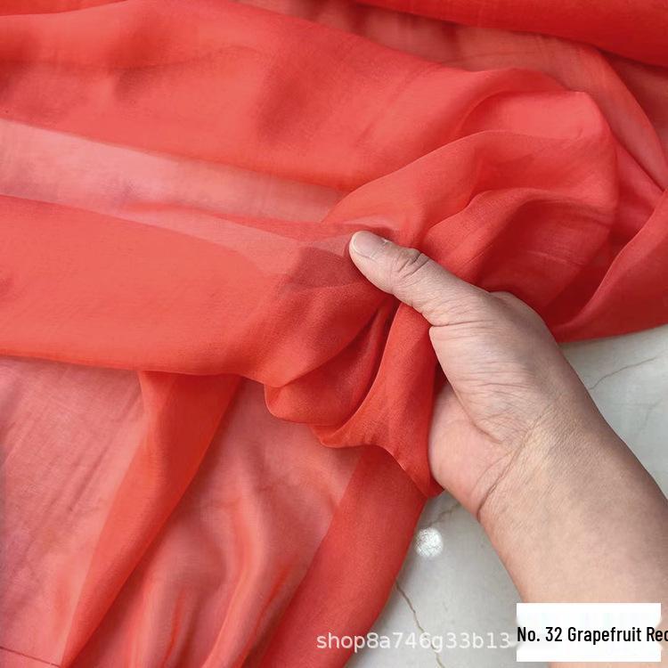 140cm Wide 6mm Pure Silk Chiffon Fabric - Light, Sheer Gauze for Dresses and Gowns