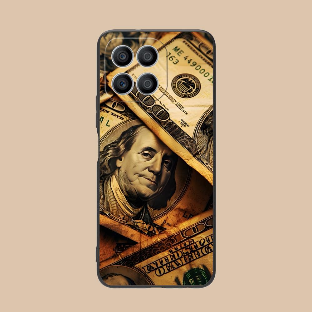 USD Dollar Matte TPU Mobile Phone Case for Honor 90 80 70 60 50 30 20 10 9 8 7 Pro S SE Lite 5G Colorful Printing Cover