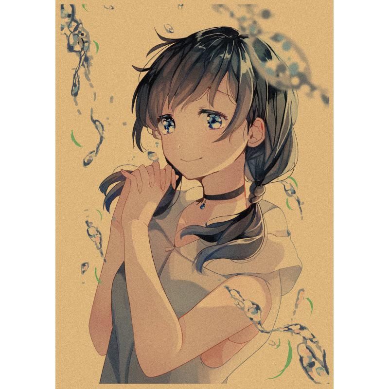 Large Decorative Weathering with You Anime Retro Kraft Poster Wall Art