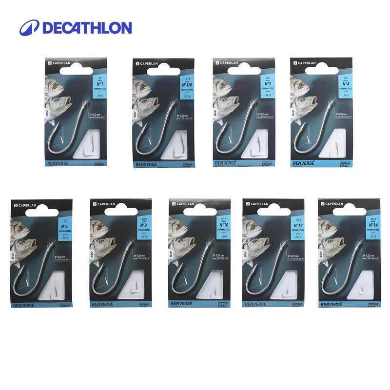 Decathlon Sea Fishing Leader Hooks Size 8
