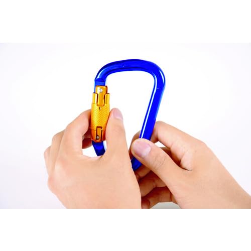 TRUSCO Carabiner Wire Diameter 5mmX50mm D Type Black TKN550BK