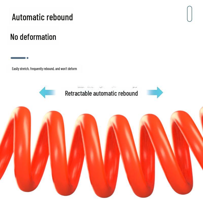 Manguera de Aire Espiral de PU con Muelle de 8 mm con Conector Rápido para Compresores de Alta Presión