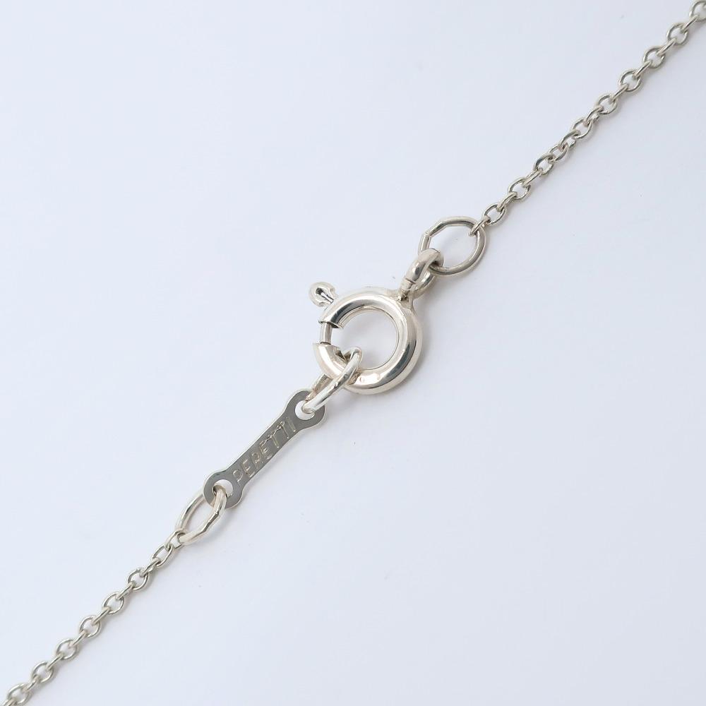 TIFFANY&Co. Double loop Necklace Elsa Peretti Silver925 2.5g Women Used