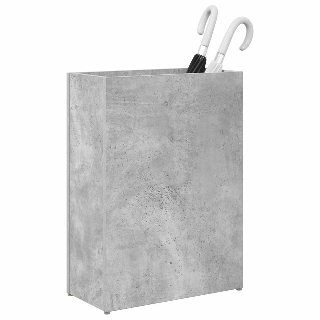 Umbrella Stand Concrete Grey 40 x 20 x 55.5 cm Wood Based Material