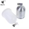 1pc 400CC Plastic/Aluminum Spray Paint Pot Air Gravity Feed Sprayer Cup Pneumatic Tool Accessories For F75 W101 W71 W77
