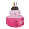 Inflatable Happy Birthday Cake with Candle IP44 Waterproof Birthday Blow Up Yard Decoration with