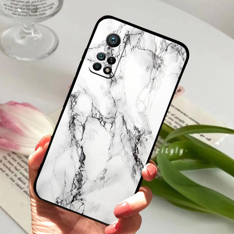 For Xiaomi Mi 10T Pro 5G Case Mi10T 10T Lite 5G Geometric Pattern Silicone TPU Matte Phone Cover For Redmi K30S Coque Bumper