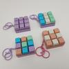 Stress-Relief Keyboard Keychain - Fidget Toy with Sound Effects, Perfect for Party Favors & Gifts, Purple