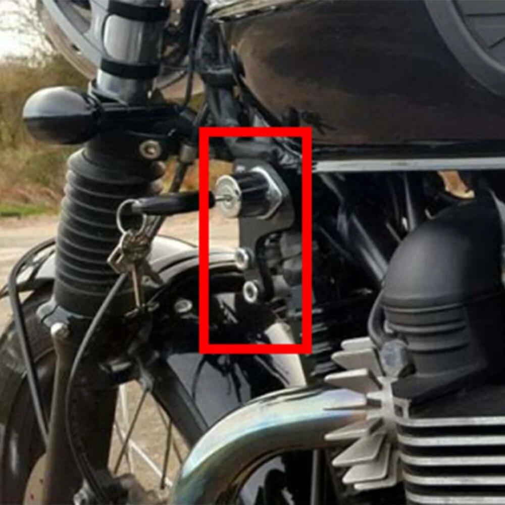 Motorcycle Ignition Key Left Relocation Bracket For Triumph Bonneville T100 SE Scrambler Thruxton 2001 - 2015 2014 2013 2012 11