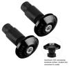 Elerose 22mm 7/8inch Dop Capăt Ghidon Motocicletă, Dop Universal Capăt Ghidon Slider Capăt Dop pentru Curse ATV Off-Road (Negru)