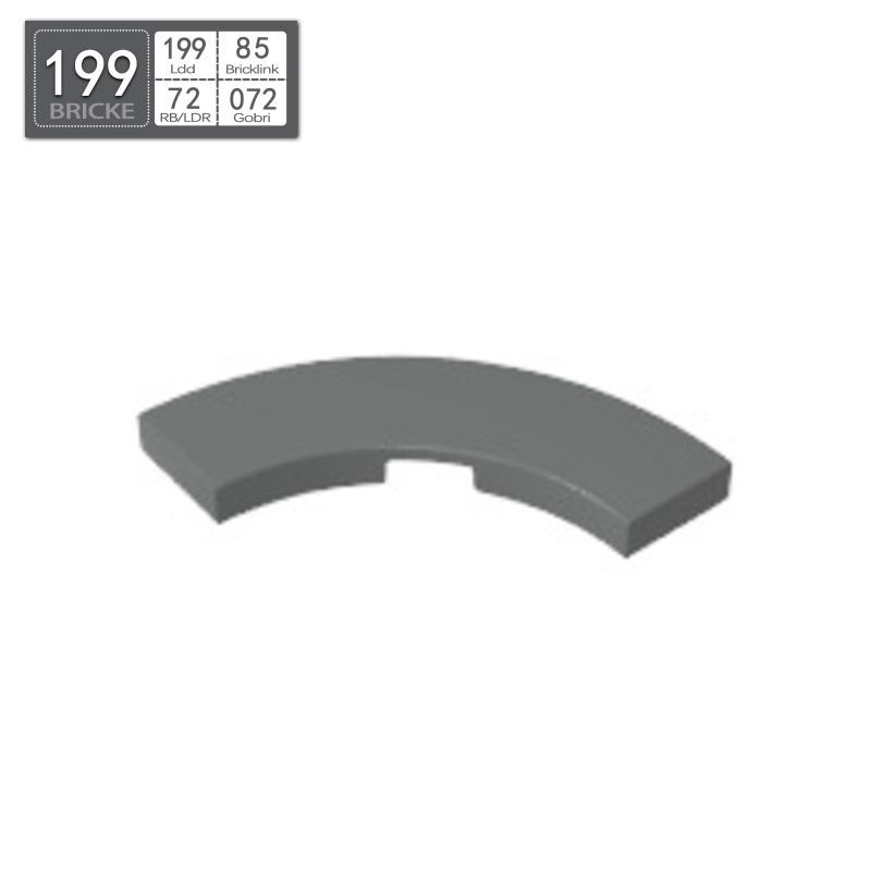 

BRICKE 79393 3x3 Curved Smooth Building Block, Compatible with LEGO Parts MOC 50g (~93 pcs)