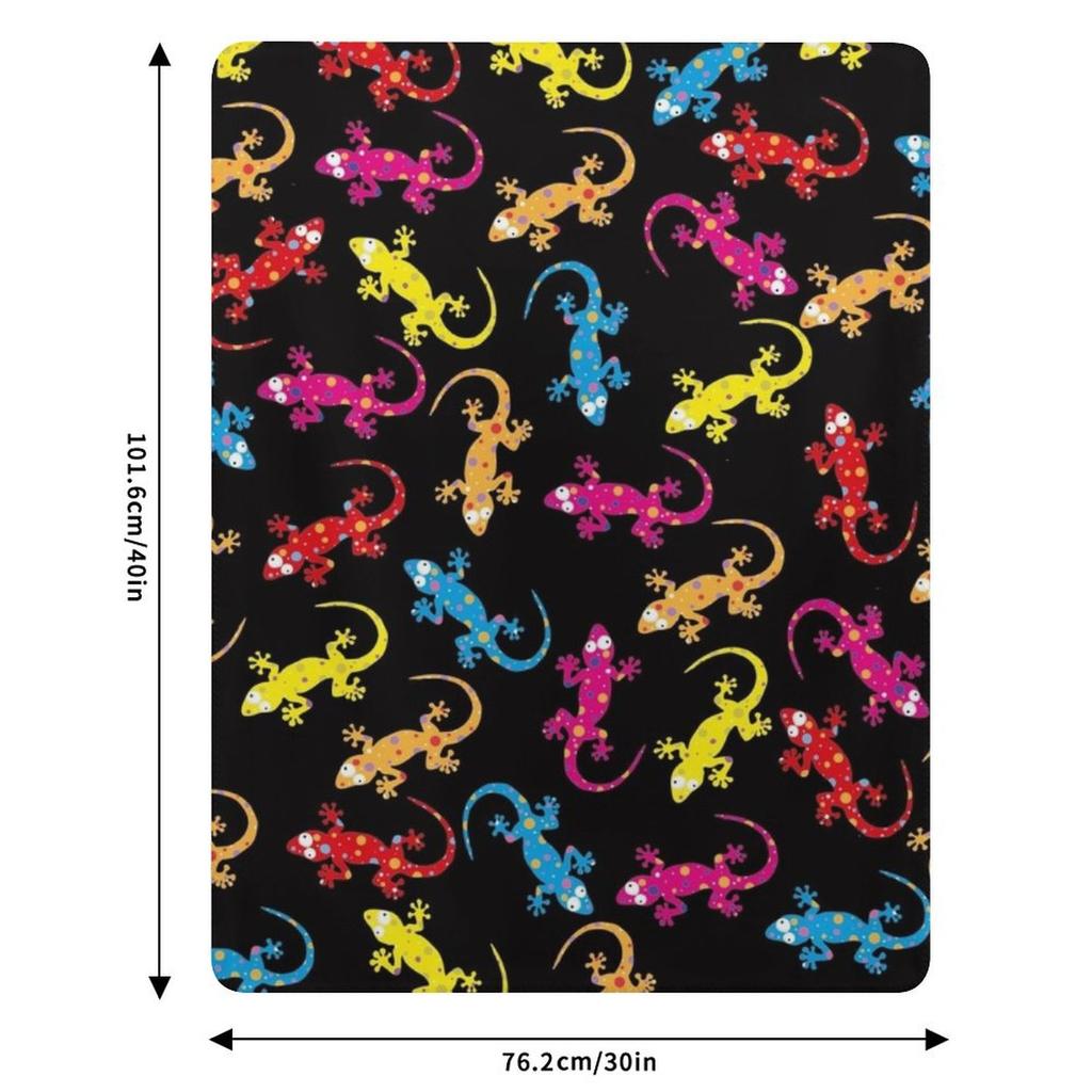 Gecko lizard pattern design Throw Blanket Cozy Microfiber Throw Blanket for Home Bedroom
