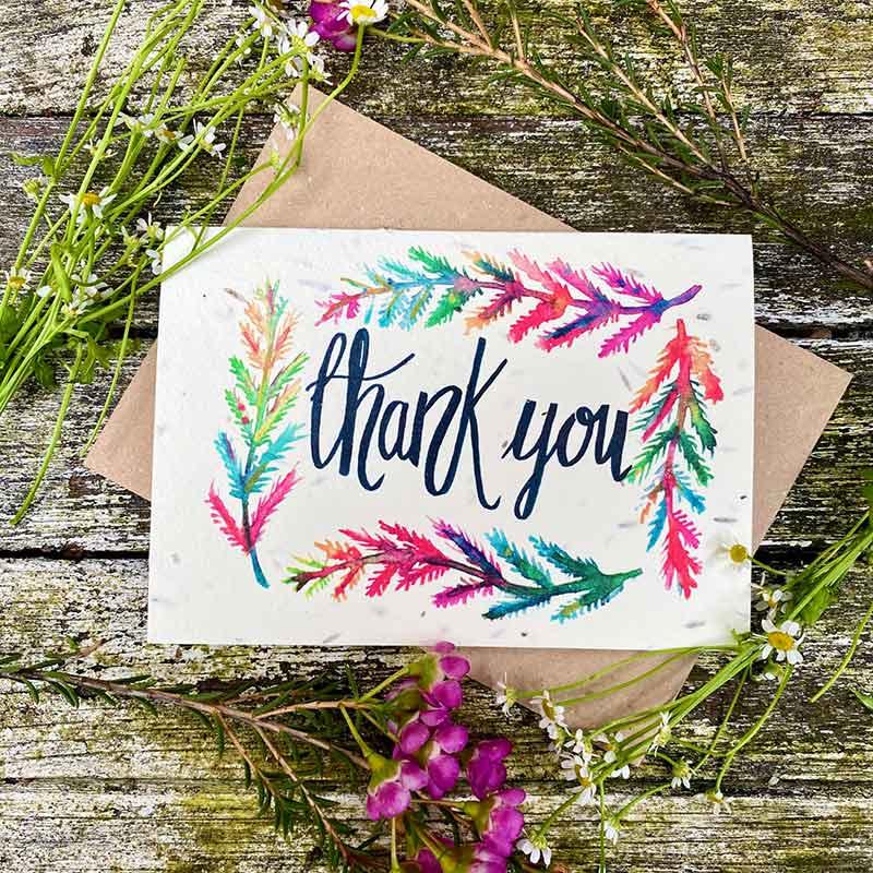 

Thank You - Plantable Wildflower Card
