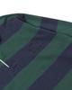 Dimiteulibeullaeg Asi Striped Rugby Sweatshirt Green/Navy