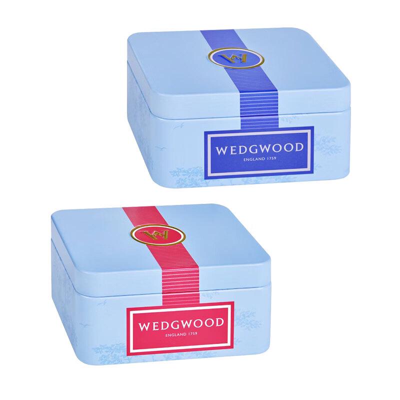 Wedgwood Joyful Holiday Blue Mug & Tea Caddy Set