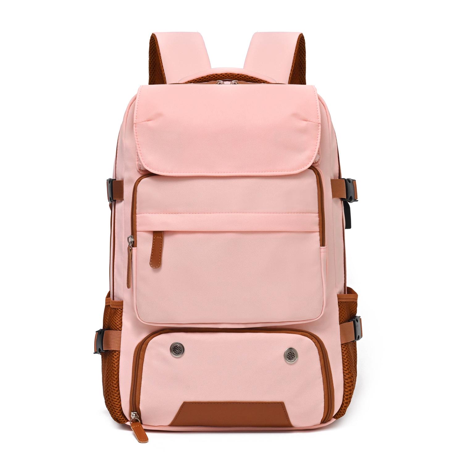 2025 Женский и мужской ультралегкий многофункциональный дорожный рюкзак большой вместимости розовый