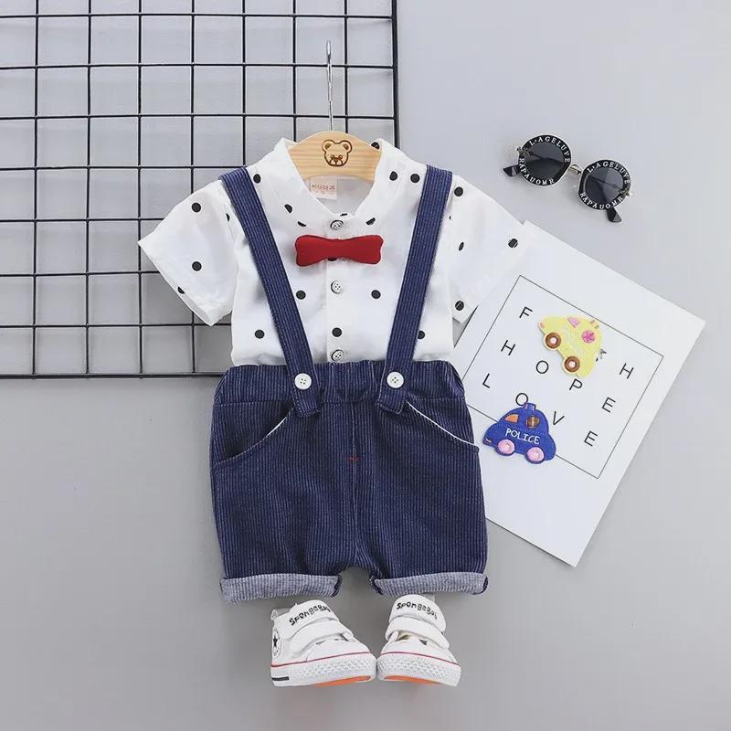 Summer Short-Sleeve Two-Piece Suit for Boys and Girls
