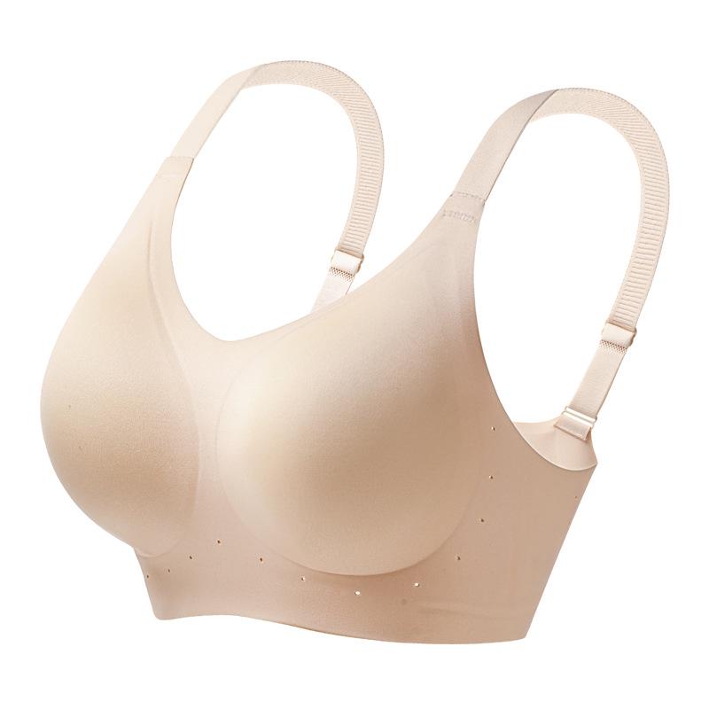 Soft Support Seamless Anti-Slip Wire-Free Bra for Women with Large Bust - Minimizes Appearance, High Elasticity, Lightweight, Breathable.
