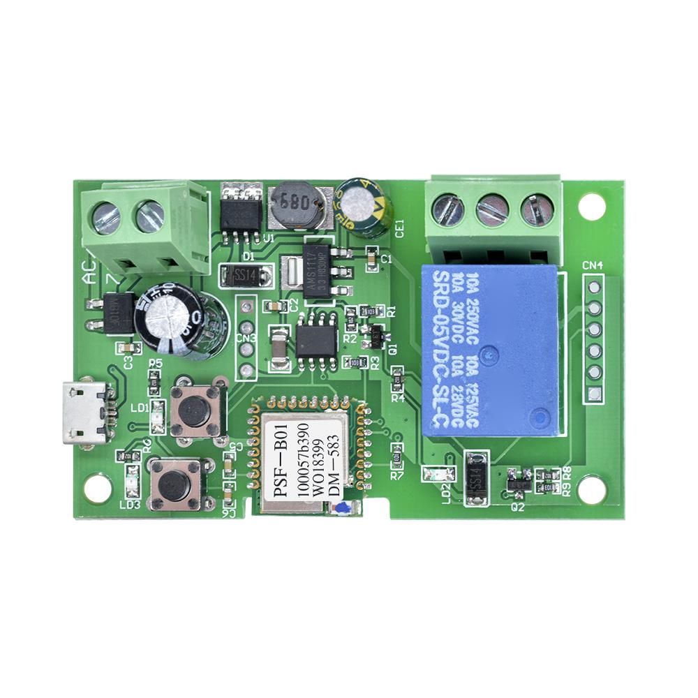 Ewelink Wifi Jogging/self-locking Relay Garage Door Open Module 1 Way 5V/DC7-32V Wireless Remote Control Turn on PC Garage Door