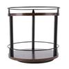 Organizer per Spezie Girevole Salvaspazio Legno Rotazione a 360 gradi Porta Spezie per Piano Cucina Mobile 2