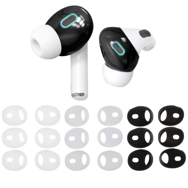 3Pairs Soft Silicone Earbuds Earphone Tips Earplug Cover for  Pro 2 L/M/S 3 Size Headphone Eartips for
