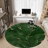 1pc Gold Leaf Pattern Office Round Area Rug, Indoor Mat Suitable ForOffice, Under Office Chairs Bedroom Living Room Home Decor, Room Decot049