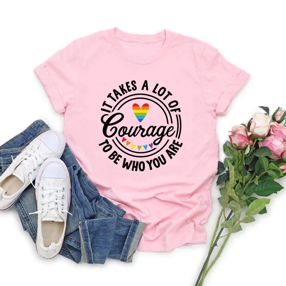 Gay Pride T-Shirts Equal Rights Tshirt LGBT Shirt Human Rights Tee Unisex T-shirts Short Sleeve LGBTQ Tops Gay Pride T-Shirt