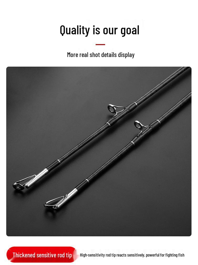 Carbon Ultra-Strong XXH Black Bass Lure and Boat Rod
