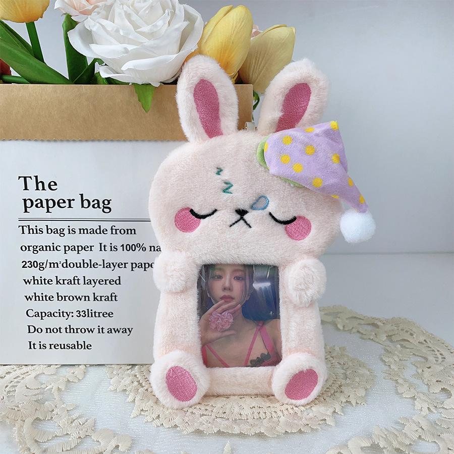 

Мультяшный брелок с животным: 3-дюймовый прозрачный держатель для карт и защитный рукав