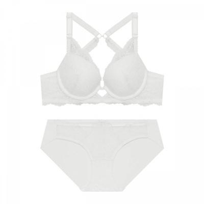 Underwear Pure Lace Backpoint Bra+panty Set Gewbr 314 Bp 314 Wh 