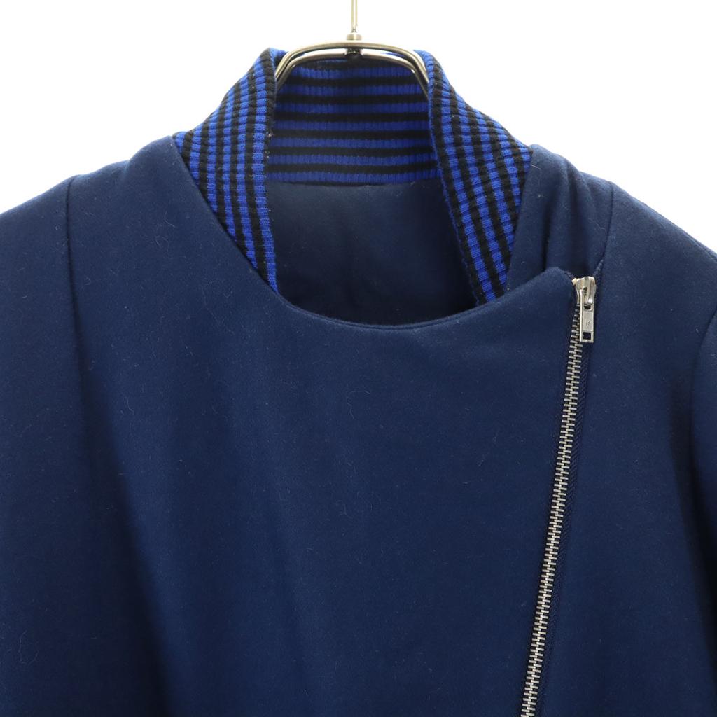 Hui-hui Made In Germany Wool Coat S Navy Women Used