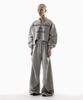 Paensyo Mwl Small Geometry Flare Sweat Pants - Melange