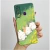 Für Huawei Y6p Hülle MED-LX9 Hübsche Schmetterlingsblumen Coque Weiche Flüssigsilikon Handyhülle Für Huawei Y7p Y 6p 2020 Rückseite