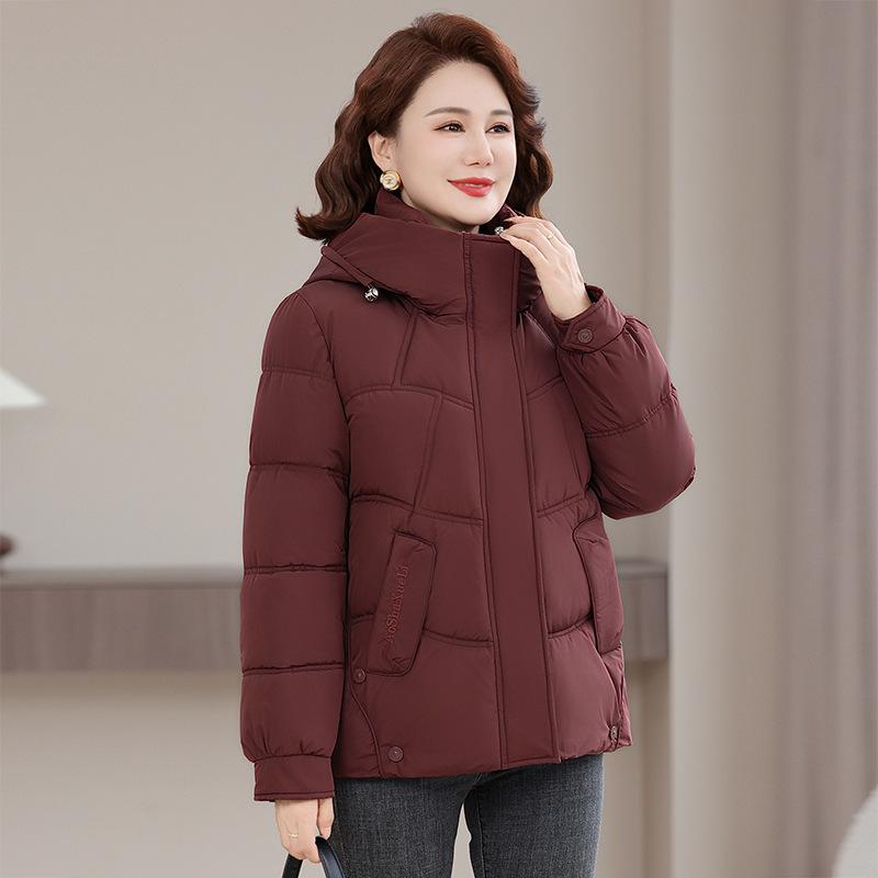 Women's New Fashionable Versatile Hooded Cold Fluffy Warm Loose High-quality Fabrics Casual Sports Cotton Coat Jacket