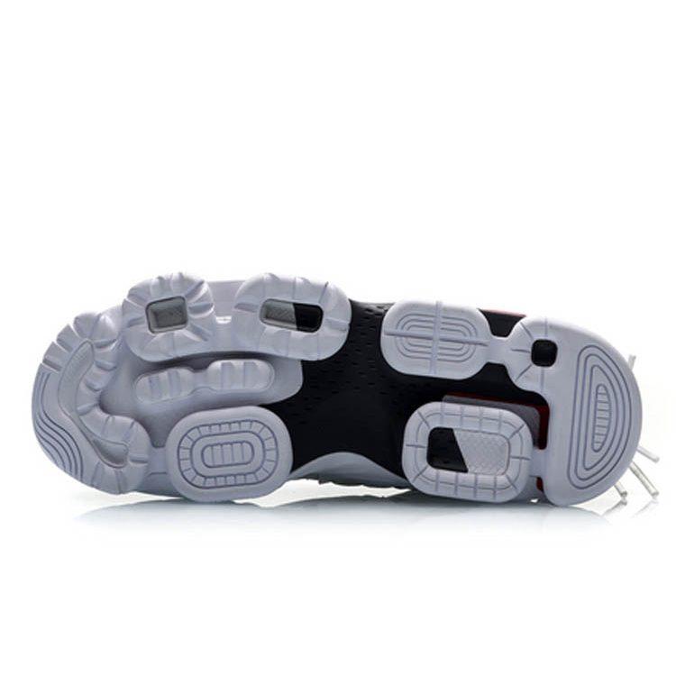 Li Ning CF Comfortable Non Slip Lightweight Mid Top Casual Shoes Unisex Gray White AGCP339-4